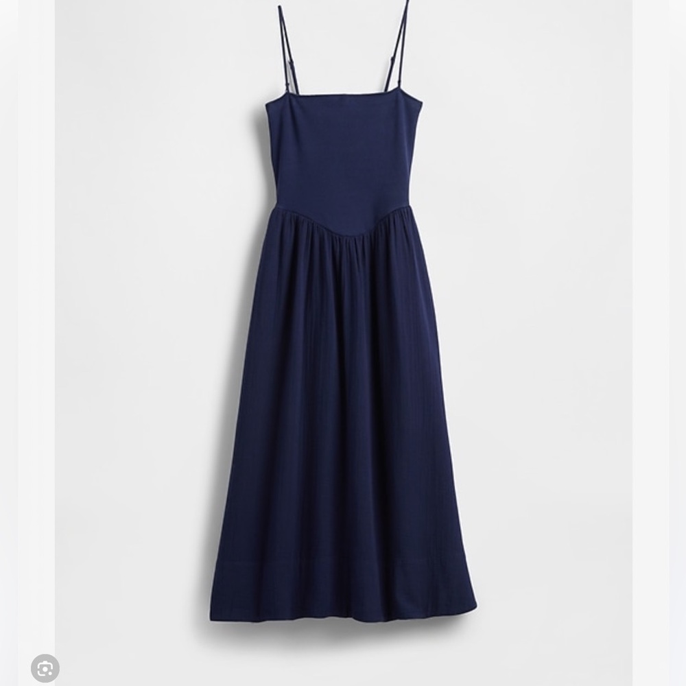 Cotton Gauze Mixed Media Maxi Dress - Picture 4 of 7